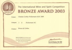 2003 IWSC bronze PECH2000