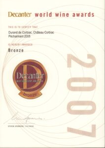 2007 DECANTER bronze PECH2005